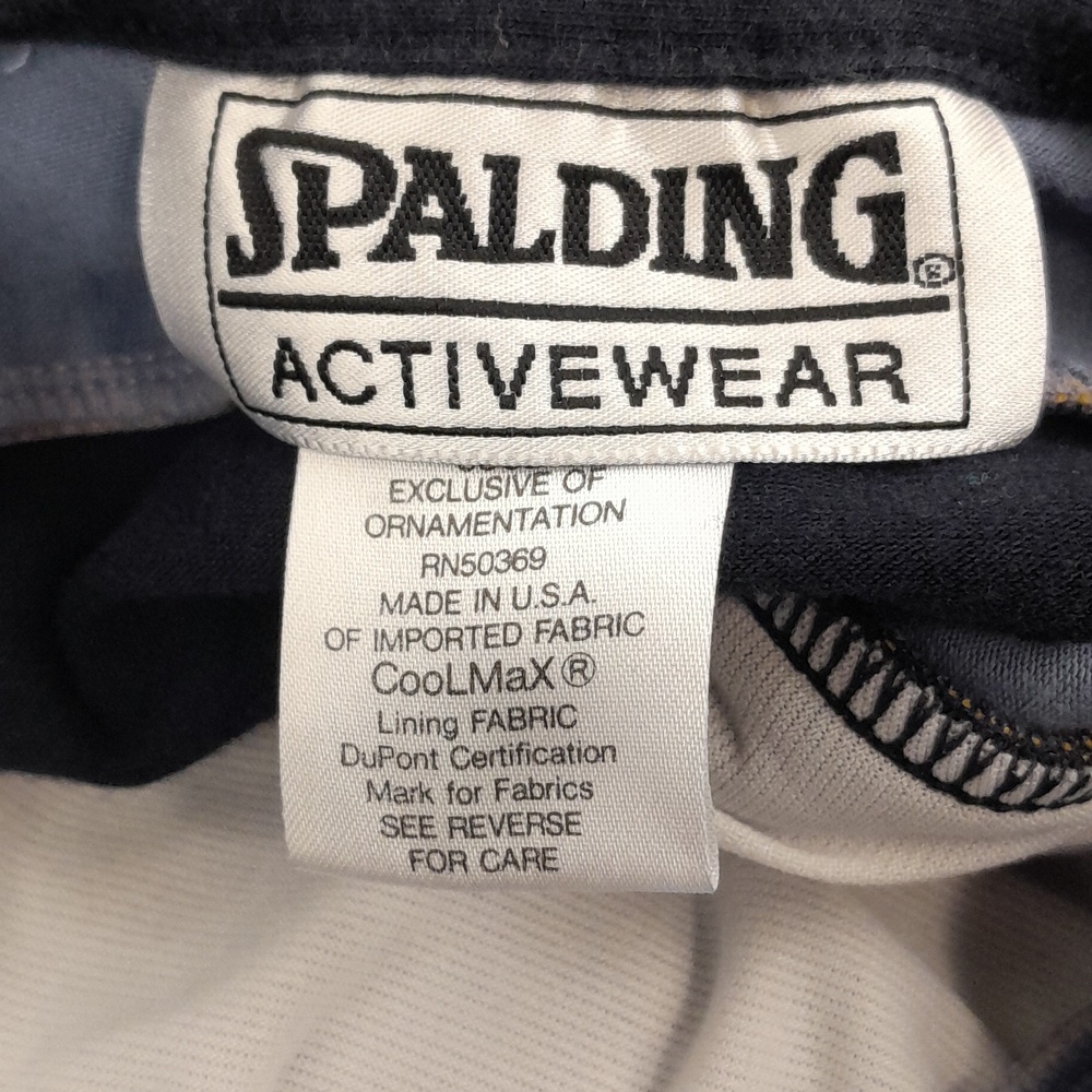 Spalding Medium Active Wear Black Blue Racerback Halter Top - Picture 6 of 7